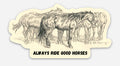 “GOOD HORSES” sticker