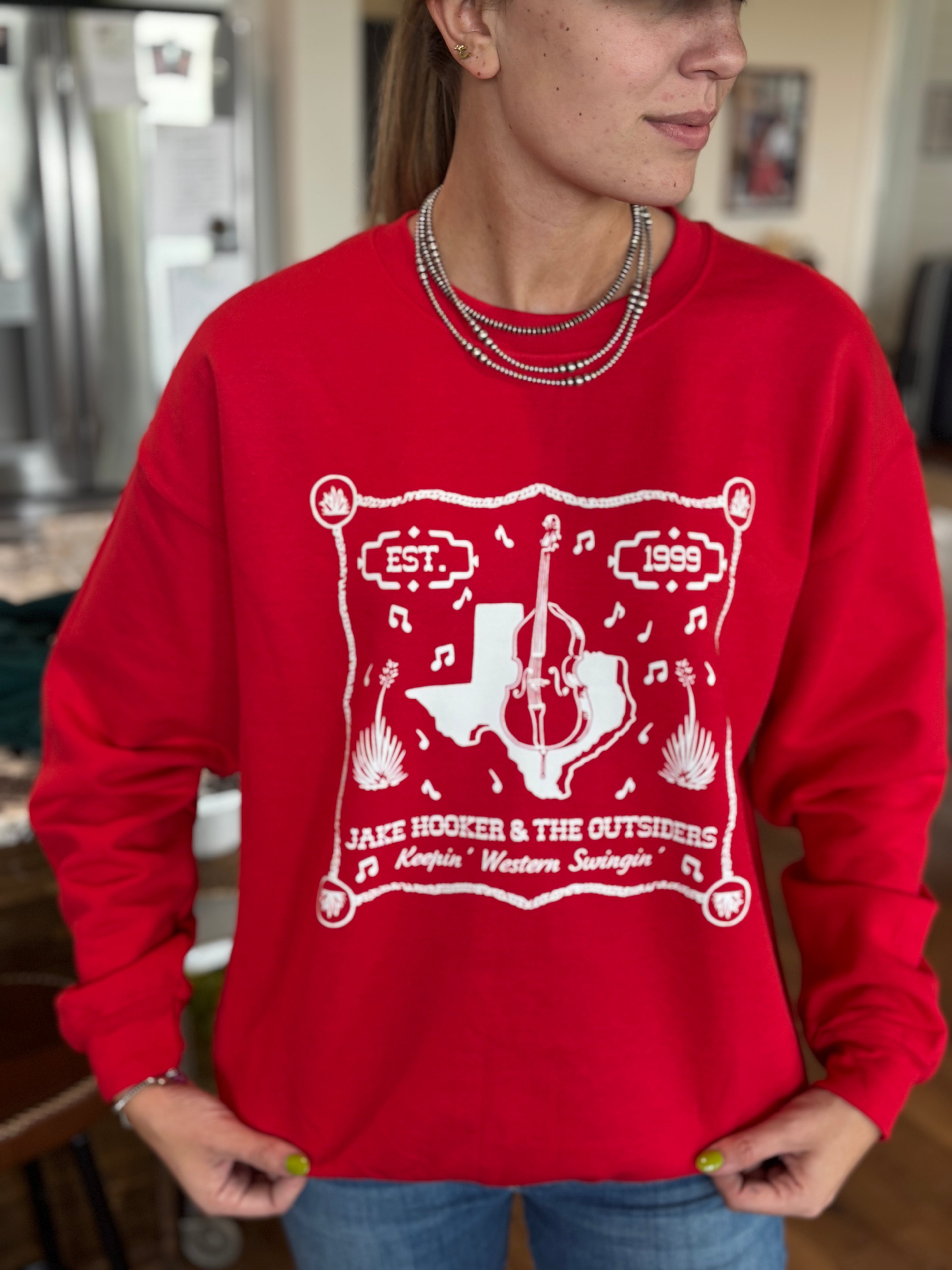 Red Texas Crewneck