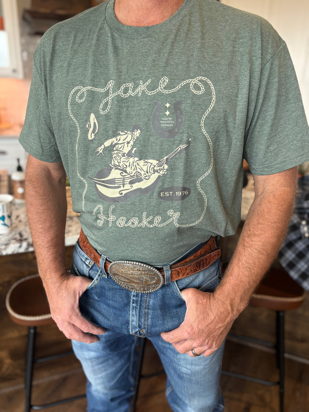 Green Cowboy Tee